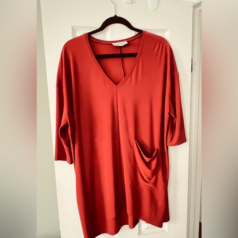 Joseph Ribkoff Rust Relaxed Tunic Top
